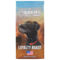 Black Rifle Coffee Company Ground Coffee, Loyalty Roast, Light - 12 Ounce 