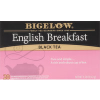 Bigelow Black Tea, English Breakfast, Tea Bags - 20 Each 
