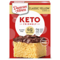 Duncan Hines Keto Friendly Gluten Free No Sugar Added Classic Yellow Cake Mix - 10.6 Ounce 