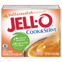 Jell-O Pudding & Pie Filling, Butterscotch - 3.5 Ounce 