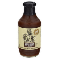 G Hughes Smokehouse BBQ Sauce, Sugar Free, Maple Brown Flavored - 18 Ounce 