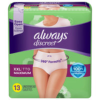 Always Underwear, Maximum, XXL - 13 Each