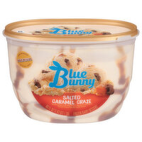 Blue Bunny Frozen Dairy Dessert, Salted Caramel Craze, Premium - 46 Ounce 