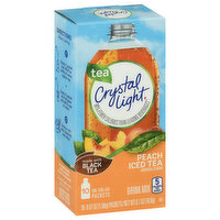 Crystal Light Drink Mix, Peach Iced Tea, On-the-Go Packets, 10 Pack - 10 Each 