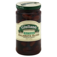 Giuliano Olives, Kalamata, Pitted - 7 Ounce 