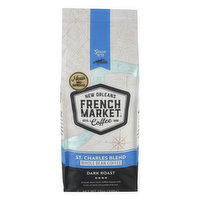 French Market Coffee, Whole Bean, Dark Roast, St. Charles Blend - 12 Ounce 