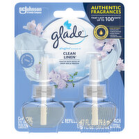 Glade Scented Oil Refills, Clean Linen - 2 Each 