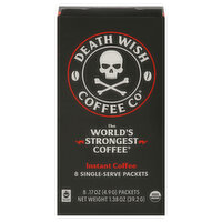 Death Wish Coffee Co Coffee, Instant, Single Serve Packets - 8 Each 