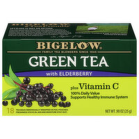 Bigelow Green Tea, with Elderberry Plus Vitamin C, Tea Bags