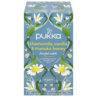 Pukka Herbal Tea, Organic, Naturally Caffeine-Free, Blissful Calm, Chamomile, Vanilla & Manuka Honey, Sachets - 20 Each 