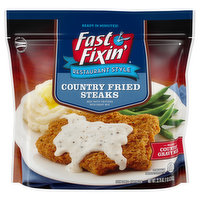 Fast Fixin' Steaks, Country Fried, Restaurant Style - 22.75 Ounce