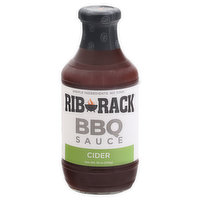 Rib Rack BBQ Sauce, Cider - 19 Ounce 