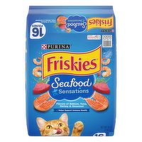 Friskies Dry Cat Food, Seafood Sensations - 16 Pound