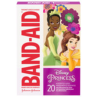 Band-Aid Bandages, Disney Princess, Assorted Sizes - 20 Each
