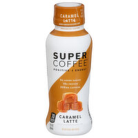 Super Coffee Enhanced Coffee, Enhanced, Caramel Latte, Positive Energy