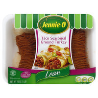 Jennie-O Turkey, Ground, Lean, Taco Seasoned - 16 Ounce 