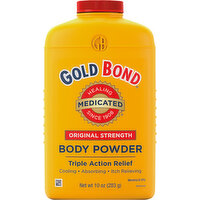 Gold Bond Body Powder, Original Strength, Triple Action Relief - 10 Ounce 