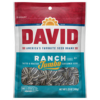 David Sunflower Seeds, Ranch Flavored, Salted & Roasted, Jumbo - 5.25 Ounce 