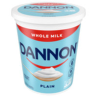 Dannon Yogurt, Plain, Whole Milk - 32 Ounce 