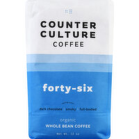 Counter Culture Coffee, Whole Bean, Organic, Forty-Six - 12 Ounce 