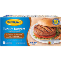 Butterball Original Seasoned Turkey Burgers - 32 Ounce 