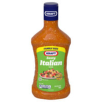 Kraft Dressing, Zesty Italian, Family Size - 24 Fluid ounce 