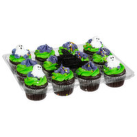 Brookshire's Cupcakes, Chocolate with White - 1 Each 