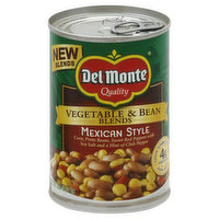 Del Monte Vegetable & Bean Blends, Mexican Style - 14.5 Ounce