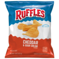 Ruffles Potato Chips, Cheddar & Sour Cream Flavored