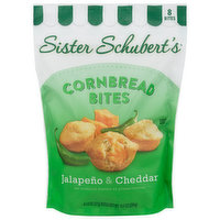 Sister Schubert's Cornbread Bites, Jalapeno & Cheddar - 8 Each 