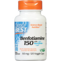 Doctor's Best Benfotiamine, 150 mg, Veggie Caps - 120 Each 