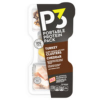 P3 Portable Protein Pack, Turkey Dark Chocolate Nut Clusters Cheddar - 2 Ounce 