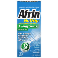 Afrin Allergy Sinus, No Drip, Pump Mist - 0.5 Fluid ounce 