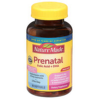 Nature Made Prenatal, Folic Acid + DHA, Softgels, Value Size - 90 Each 