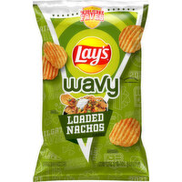 Lay's Potato Chips, Loaded Nachos Flavored, Wavy