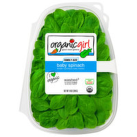 Organicgirl Baby Spinach, Family Size - 10 Ounce 