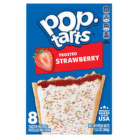 Pop-Tarts Toaster Pastries, Strawberry, Frosted - 8 Each 