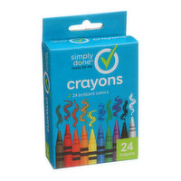 Simply Done Crayons - 24 Each 