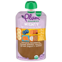 Plum Organics Mighty 4® Banana, Blueberry, Sweet Potato, Carrot, Greek Yogurt & Millet 4oz Pch - 4 Ounce 