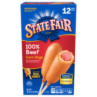 State Fair Corn Dogs, 100% Beef - 12 Each