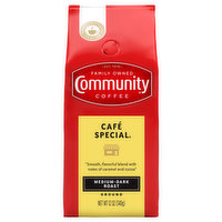 Community Coffee Coffee, Ground, Medium-Dark Roast, Cafe Special - 12 Ounce 