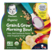 Gerber Grain & Grow Mroning Bowl, Organic, Crawler - 4.5 Ounce 