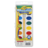 Crayola Watercolors, Washable, 16 Colors - 16 Each 