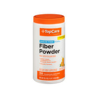Topcare Fiber Powder Helps Lower Cholesterol To Promote Heart Health Sugar Free Dietary Supplement, Orange Flavor - 23.3 Ounce 