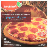 Brookshire's Pizza, Pepperoni, Pizzeria Style Crust - 19.1 Ounce