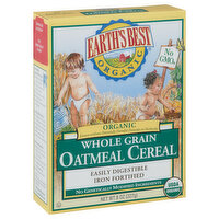 Earth's Best Oatmeal Cereal, Whole Grain - 8 Ounce 