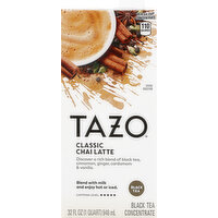 Tazo Black Tea Concentrate, Classic Chai Latte - 32 Ounce 