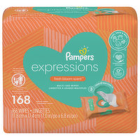 Pampers Wipes, Fresh Bloom Scent - 168 Each