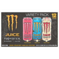 Monster Energy Drink, Juice, Variety Pack, 12 Pack