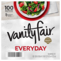 Vanity Fair Napkins, Everyday, 2-Ply - 100 Each 